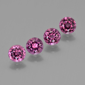 Achetez naturel ct rouge grenat rhodolite gems, coupe roude, en provenance mozambique chez gemselect. en stock, livraison internationale!
