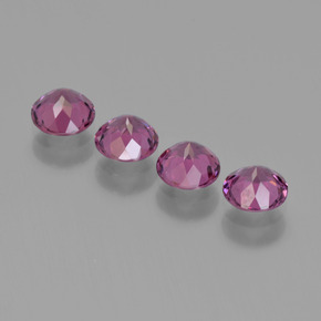 Achetez naturel ct rouge grenat rhodolite gems, coupe roude, en provenance mozambique chez gemselect. en stock, livraison internationale!