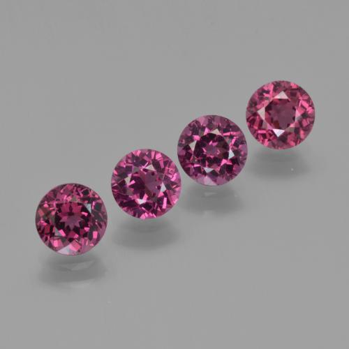 Achetez naturel 2.72ct Pourpre moyen Grenat Rhodolite gems, Coupe roude, En provenance Mozambique chez GemSelect. En stock, livraison internationale!