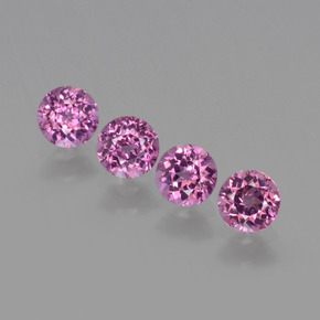 Achetez naturel 1,40ct rouge grenat rhodolite gems, coupe roude, en provenance mozambique chez gemselect. en stock, livraison internationale!