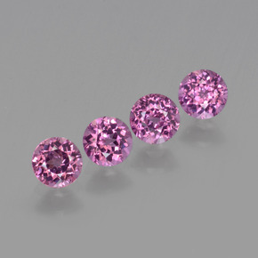 Achetez naturel 1,40ct rouge grenat rhodolite gems, coupe roude, en provenance mozambique chez gemselect. en stock, livraison internationale!