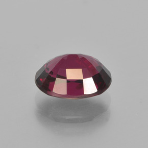 Grenat Rhodolite Rouge framboises naturelle Coupe ovale, 2.89 ct, VS