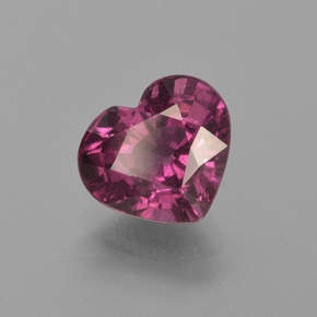 Grenat Rhodolite Rouge framboises naturelle Forme de coeur, 3.02 ct, VS