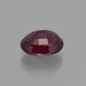 Grenat rhodolite rouge naturelle coupe ovale, 2,89 ct, VS