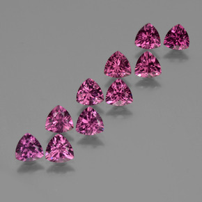 Achetez naturel 5,62ct rose grenat rhodolite gems, trillion, en provenance tanzanie chez gemselect. en stock, livraison internationale!