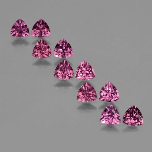 Achetez naturel 5.50ct Baies pourpre rose profond Grenat Rhodolite gems, Trillion, En provenance Tanzanie chez GemSelect. En stock, livraison internationale!