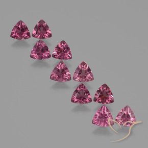 Shop natural 4.22ct Rouge Rapberry Grenat Rhodolite gems, Trillion, from Mozambique at GemSelect. In stock, global shipping!