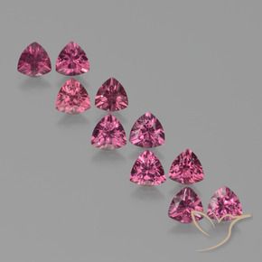 Shop natural 5.20ct Pourpre moyen Grenat Rhodolite gems, Trillion, from Mozambique at GemSelect. In stock, global shipping!