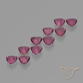 Shop natural 5.20ct Pourpre moyen Grenat Rhodolite gems, Trillion, from Mozambique at GemSelect. In stock, global shipping!