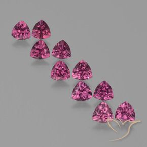 Shop natural 5.60ct Pourpre moyen Grenat Rhodolite gems, Trillion, from Mozambique at GemSelect. In stock, global shipping!