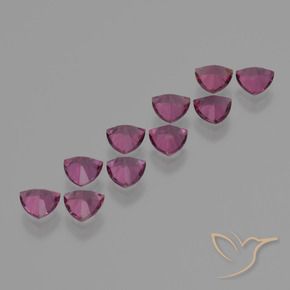 Shop natural 5.60ct Pourpre moyen Grenat Rhodolite gems, Trillion, from Mozambique at GemSelect. In stock, global shipping!