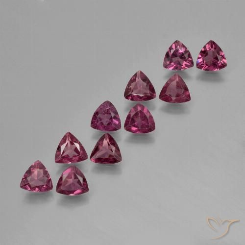 Achetez naturel 3,80ct pourpre grenat rhodolite gems, trillion, en provenance mozambique chez gemselect. en stock, livraison internationale!