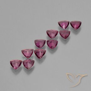 Achetez naturel 3,80ct pourpre grenat rhodolite gems, trillion, en provenance mozambique chez gemselect. en stock, livraison internationale!