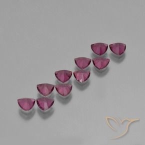 Shop natural 4.85ct Pourpre moyen Grenat Rhodolite gems, Trillion, from Mozambique at GemSelect. In stock, global shipping!