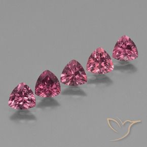 Shop natural 2.62ct Pourpre de baies roses Grenat Rhodolite gems, Trillion, from Mozambique at GemSelect. In stock, global shipping!