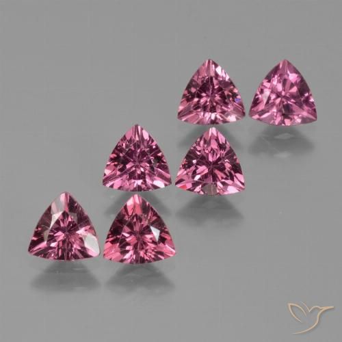 3.12ctw Naturel Pourpre moyen Grenat rhodolite, Trillion, VS