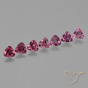 Shop natural 2.76ct Pourpre moyen Grenat Rhodolite gems, Trillion, from Mozambique at GemSelect. In stock, global shipping!