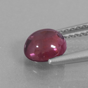 Grenat Rhodolite Rose naturelle Coupe roude, 1.28 ct, Transparent