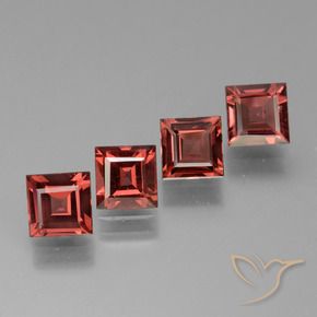 Shop natural 2.84ct Rouge écarlate profond Grenat Rhodolite gems, Carré, from Mozambique at GemSelect. In stock, global shipping!