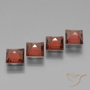 Shop natural 3.04ct Rouge écarlate Grenat Rhodolite gems, Carré, from Mozambique at GemSelect. In stock, global shipping!