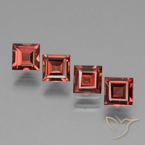 Shop natural 2.79ct Rouge foncé Grenat Rhodolite gems, Carré, from Mozambique at GemSelect. In stock, global shipping!