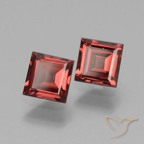 Shop natural 1.58ct Rouge brique profond Grenat Rhodolite gems, Carré, from Mozambique at GemSelect. In stock, global shipping!