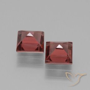 Shop natural 1.58ct Rouge brique profond Grenat Rhodolite gems, Carré, from Mozambique at GemSelect. In stock, global shipping!