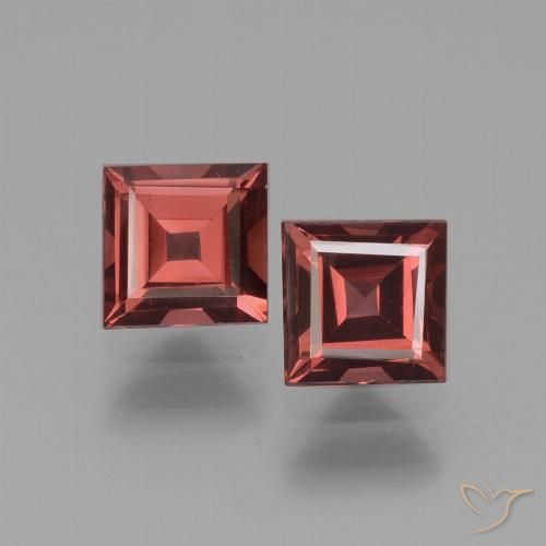 1.47ctw Naturel Rouge foncé Grenat Rhodolite, Carré, VS