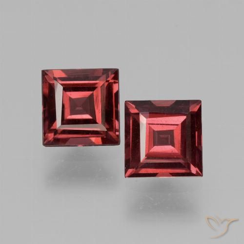 Shop natural 1.56ct Rouge foncé Grenat rhodolite gems, Carré, from Mozambique at GemSelect. In stock, global shipping!