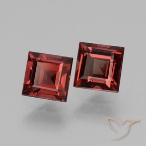 Shop natural 1.68ct Rouge écarlate profond Grenat rhodolite gems, Carré, from Mozambique at GemSelect. In stock, global shipping!