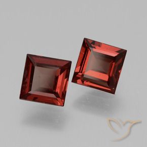 Shop natural 1.39ct Rouge moyen Grenat rhodolite gems, Carré, from Mozambique at GemSelect. In stock, global shipping!