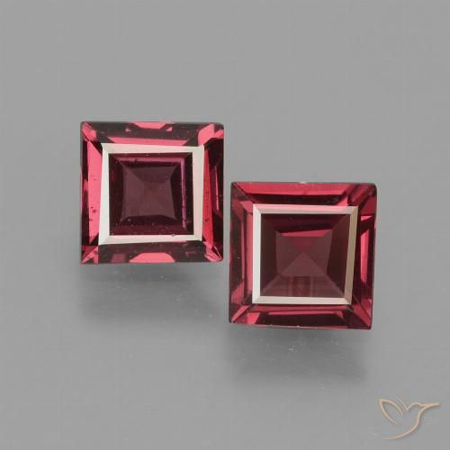Shop natural 1.36ct Rouge moyen-foncé Grenat rhodolite gems, Carré, from Mozambique at GemSelect. In stock, global shipping!