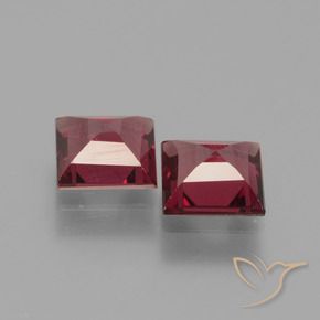 Shop natural 1.36ct Rouge moyen-foncé Grenat rhodolite gems, Carré, from Mozambique at GemSelect. In stock, global shipping!