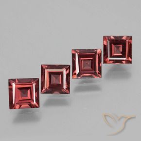 Shop natural 3.07ct Rouge cramoisi Grenat Rhodolite gems, Carré, from Mozambique at GemSelect. In stock, global shipping!