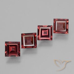 Shop natural 2.55ct Rouge foncé Grenat Rhodolite gems, Carré, from Mozambique at GemSelect. In stock, global shipping!