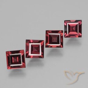 Shop natural 3.02ct Rouge foncé Grenat Rhodolite gems, Carré, from Mozambique at GemSelect. In stock, global shipping!