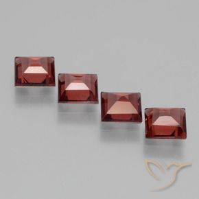 Shop natural 2.80ct Rouge foncé Grenat rhodolite gems, Carré, from Mozambique at GemSelect. In stock, global shipping!