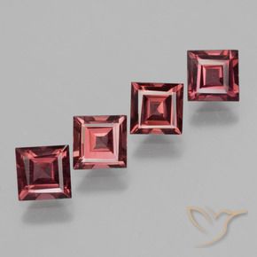 Shop natural 2.71ct Rouge foncé Grenat rhodolite gems, Carré, from Mozambique at GemSelect. In stock, global shipping!