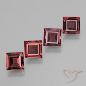 Shop natural 2.80ct Rouge foncé Grenat rhodolite gems, Carré, from Mozambique at GemSelect. In stock, global shipping!