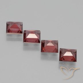 Shop natural 2.80ct Rouge foncé Grenat rhodolite gems, Carré, from Mozambique at GemSelect. In stock, global shipping!