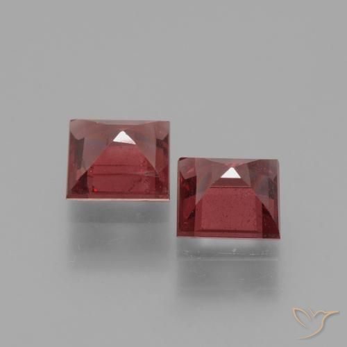 Shop natural 1.38ct Rouge Rosâtre Grenat Rhodolite gems, Carré, from Mozambique at GemSelect. In stock, global shipping!