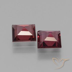 Shop natural 1.35ct Rouge foncé Grenat Rhodolite gems, Carré, from Mozambique at GemSelect. In stock, global shipping!