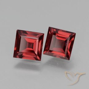 Shop natural 1.49ct Rouge sang profond Grenat Rhodolite gems, Carré, from Mozambique at GemSelect. In stock, global shipping!