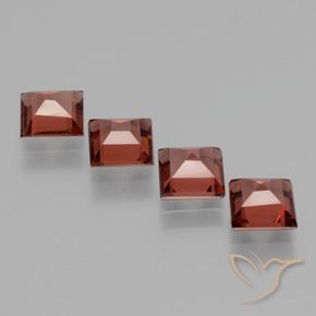 Shop natural 2.60ct Rouge foncé Grenat rhodolite gems, Carré, from Mozambique at GemSelect. In stock, global shipping!