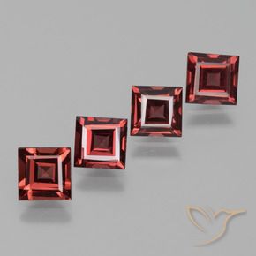 Shop natural 2.59ct Rouge foncé Grenat Rhodolite gems, Carré, from Mozambique at GemSelect. In stock, global shipping!