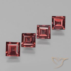 Shop natural 2.75ct Rouge foncé Grenat rhodolite gems, Carré, from Mozambique at GemSelect. In stock, global shipping!