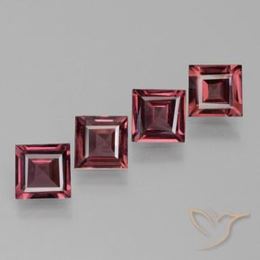 Shop natural 2.47ct Rouge foncé Grenat Rhodolite gems, Carré, from Mozambique at GemSelect. In stock, global shipping!