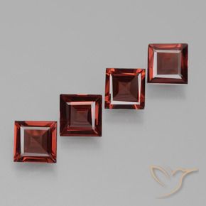Shop natural 2.44ct Rouge écarlate profond Grenat Rhodolite gems, Carré, from Mozambique at GemSelect. In stock, global shipping!
