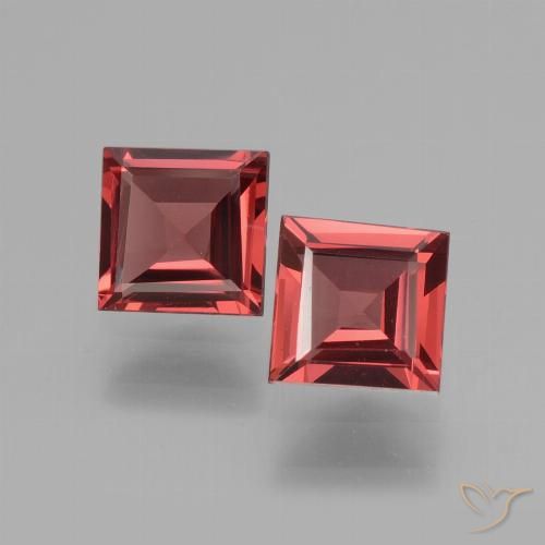 Shop natural 1.42ct Rouge écarlate Grenat rhodolite gems, Carré, from Mozambique at GemSelect. In stock, global shipping!