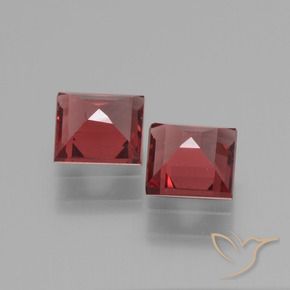 Shop natural 1.42ct Rouge écarlate Grenat rhodolite gems, Carré, from Mozambique at GemSelect. In stock, global shipping!